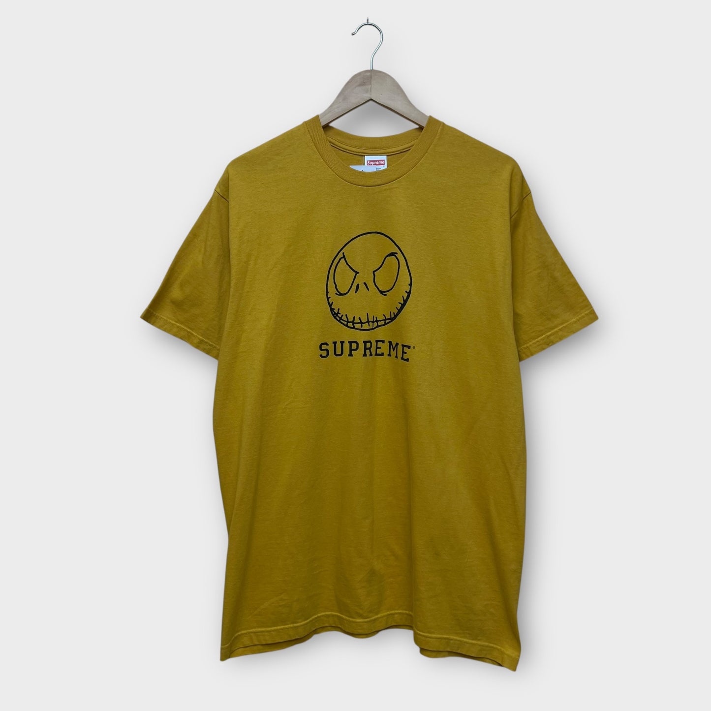T-shirt Supreme Skeleton jaune - L