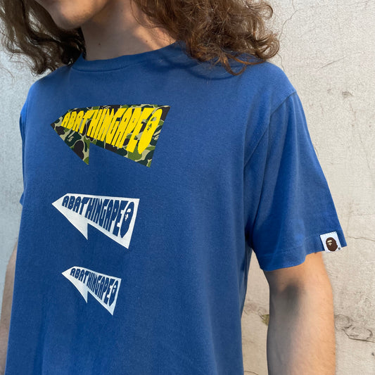 T-shirt Bape Abathingape Bleu - M