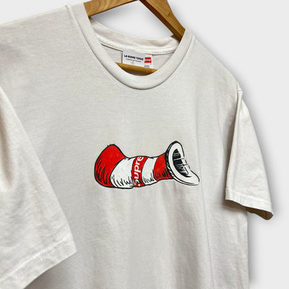 T-shirt Supreme blanc Cat in the Hat - L