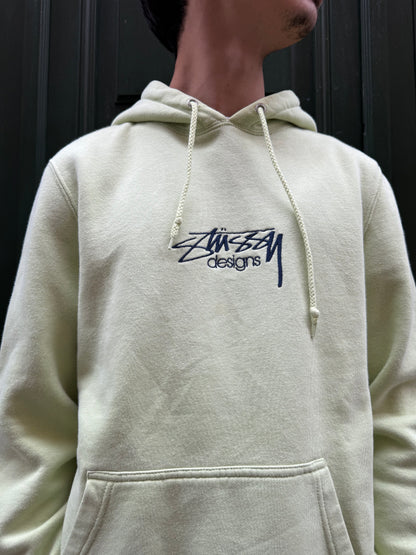 Hoodie Stussy Designs vert (légères taches) - S