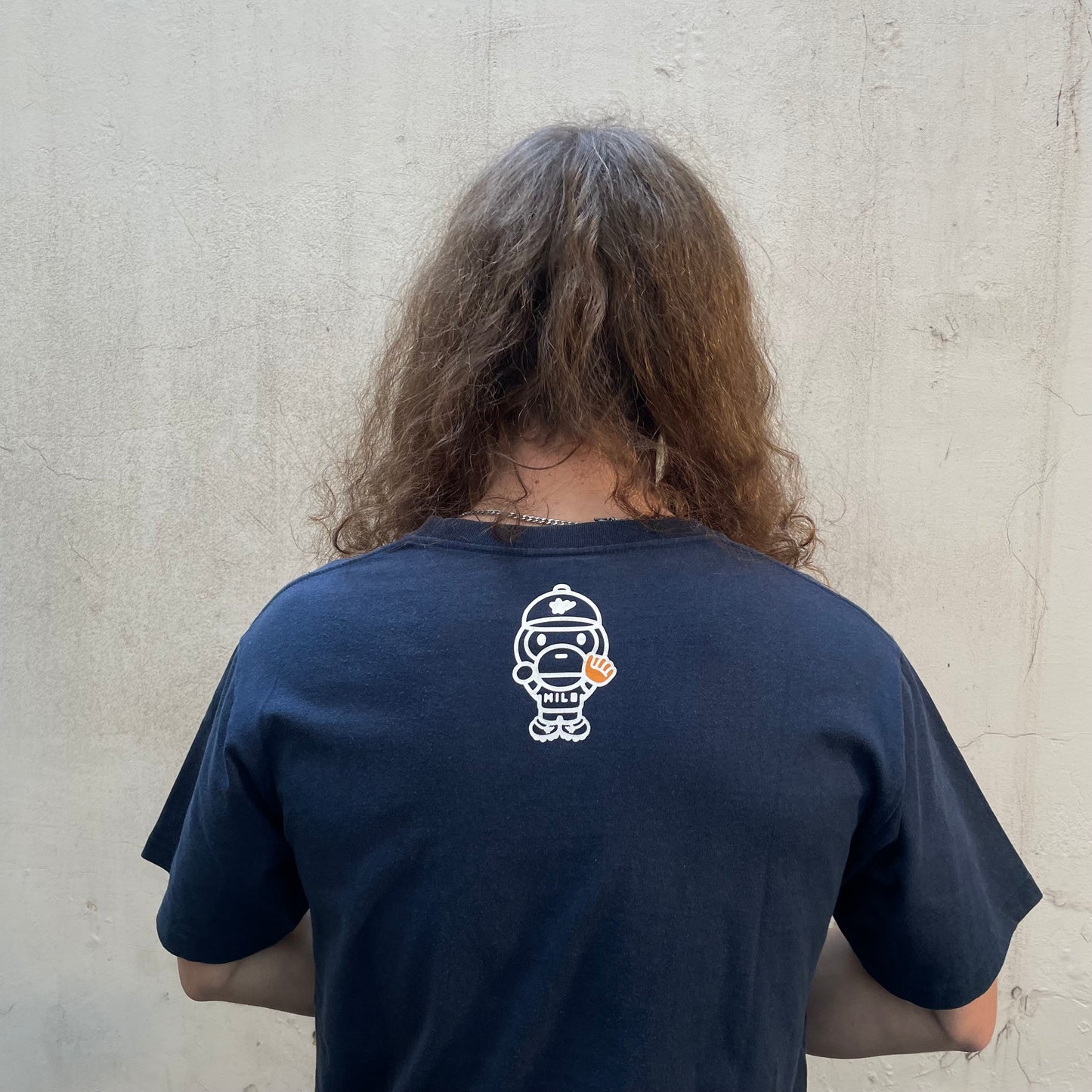 T-shirt Baby Milo navy baseball - M