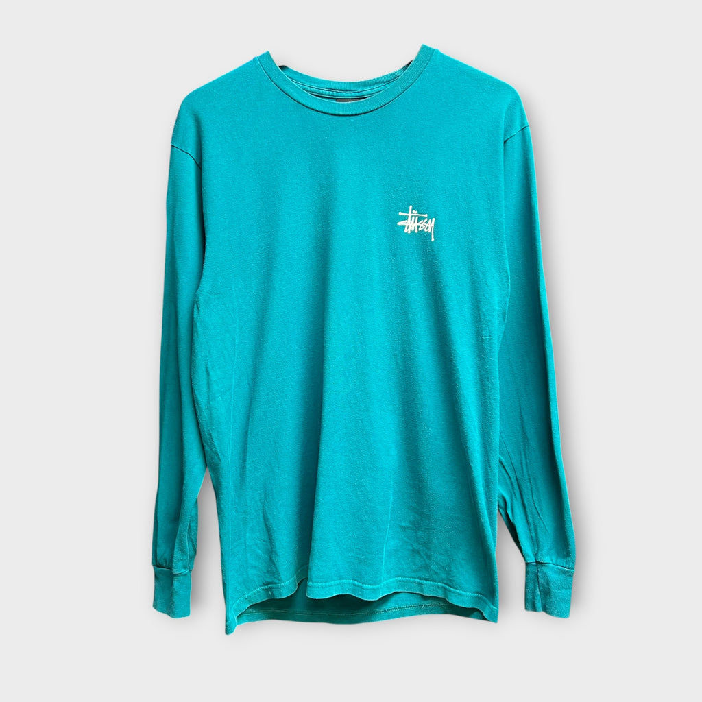 T-shirt Stussy manche longue bleu - M