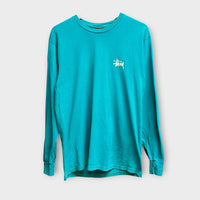 T-shirt Stussy manche longue bleu - M
