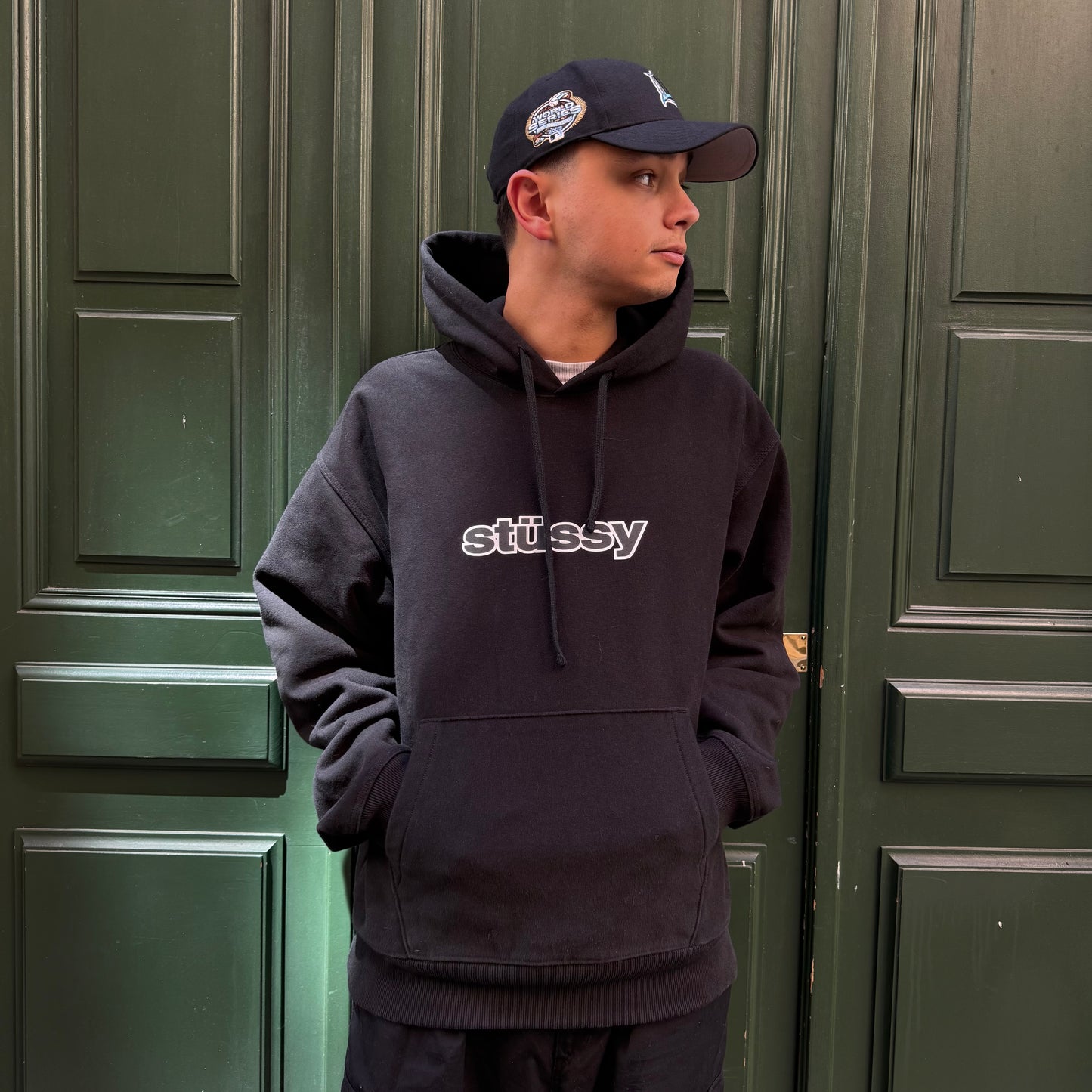 Hoodie Stussy Spellout Noir - XL
