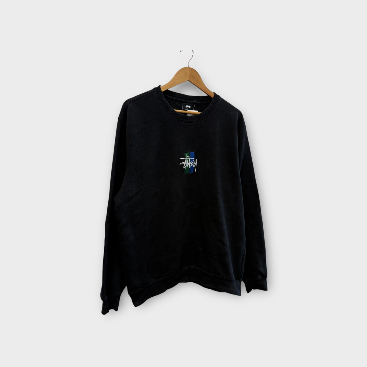 Sweat Stussy noir brodé - L