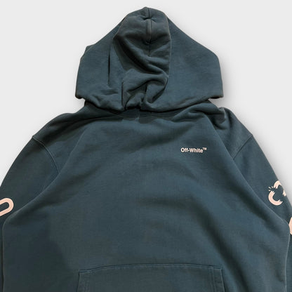 Hoddie Off White Vert Canard - L