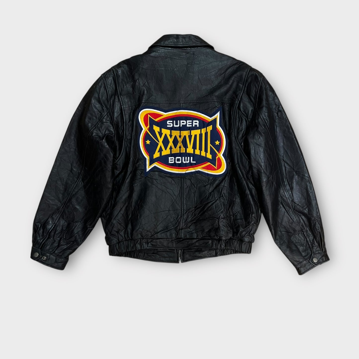 Veste Cuir Vintage Nfl Des Patriots - M