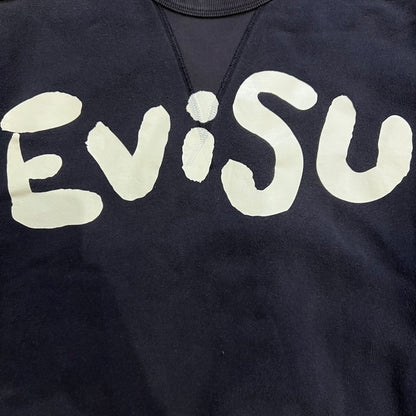 Sweat Evisu noir vintage - XL