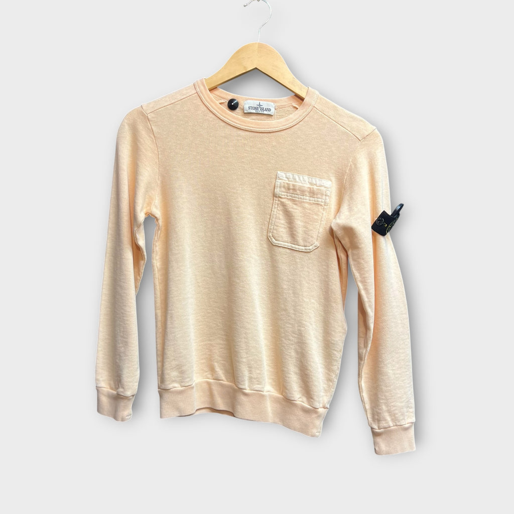 Sweat Stone Island junior peche 10y (tache sur la manche)