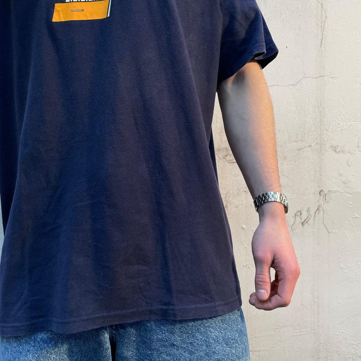 T-shirt Stussy navy (Used) - L