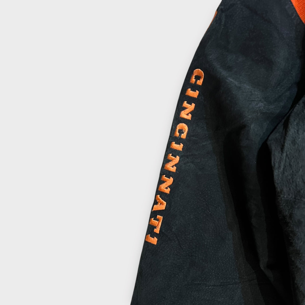 Veste Bombers Daim Vintage Des Cincinnati Bengals - L