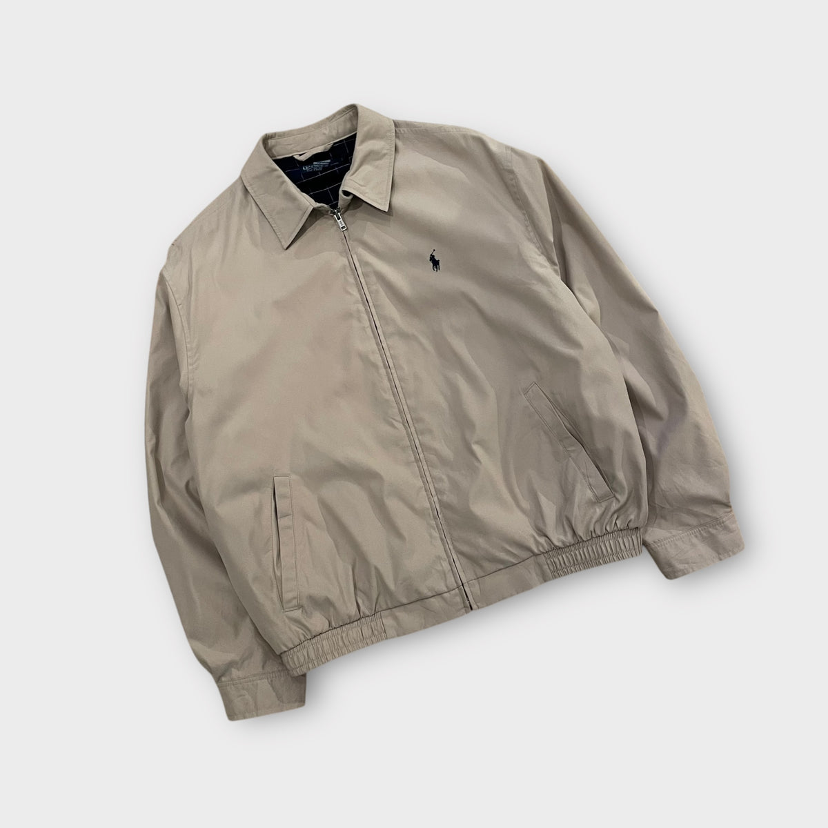 Veste Harrington Ralph Lauren beige (mini accro dans le dos) - L