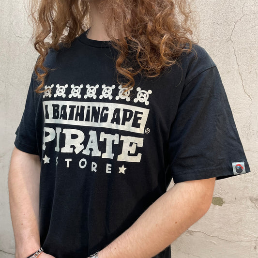 T-shirt Bape noir Pirate Store - S