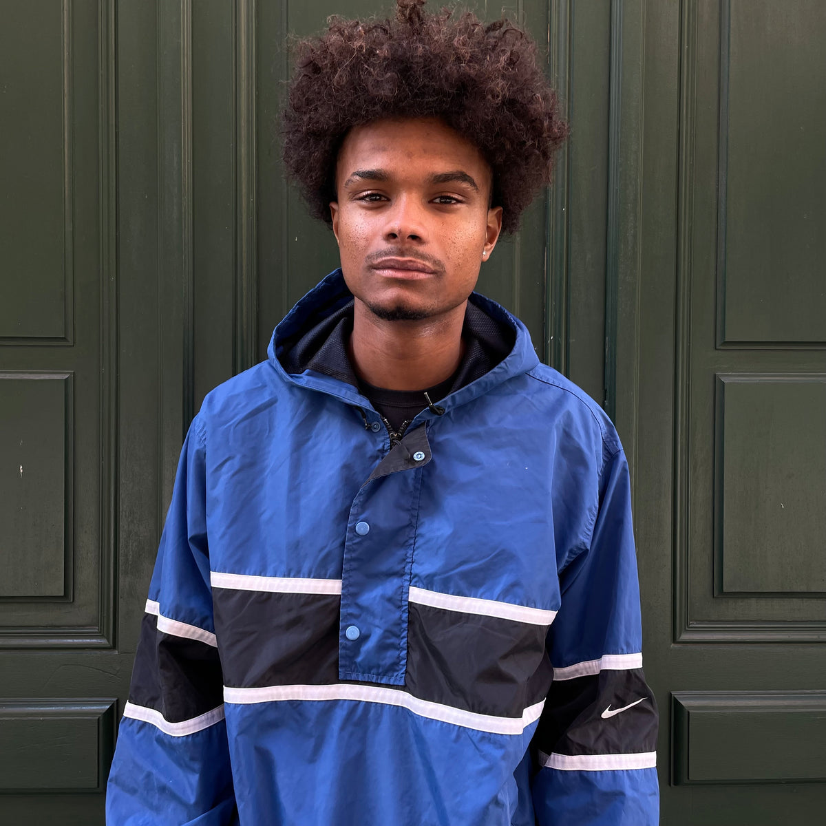 Veste bleu Nike vintage 90's - L
