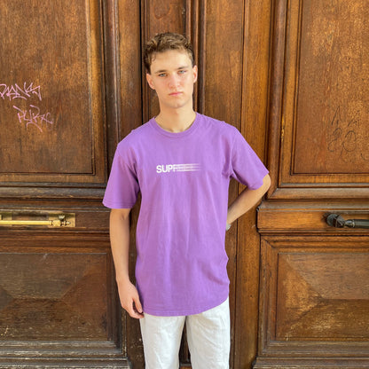 T-shirt Supreme Motion logo violet - L