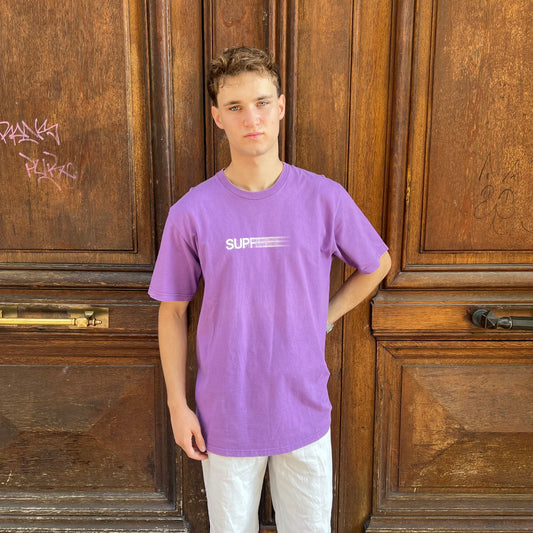 T-shirt Supreme Motion logo violet - L