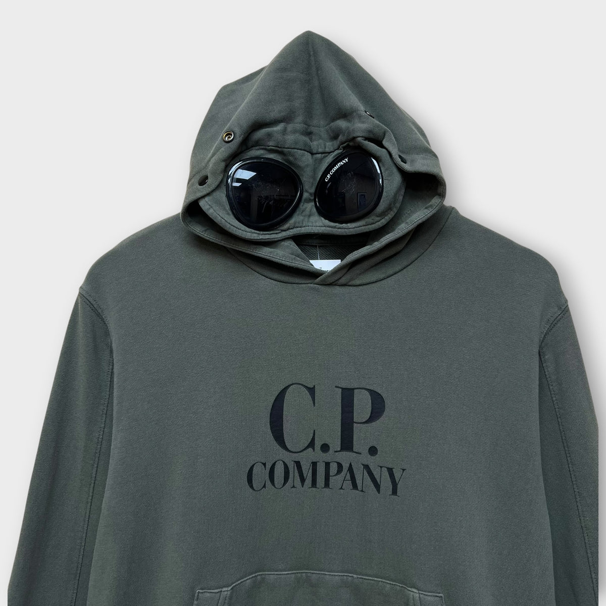 Hoodie CP Company goggle kaki - 14