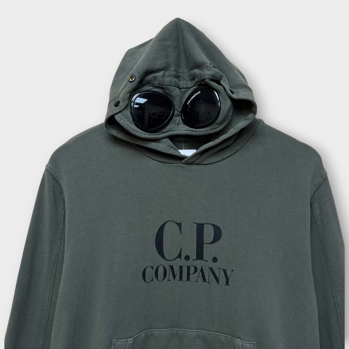 Hoodie CP Company goggle kaki - 14