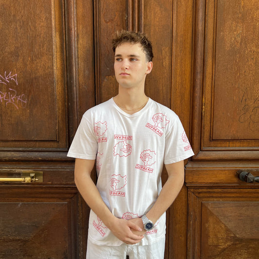 T-shirt Supreme Gonz logo blanc  - M