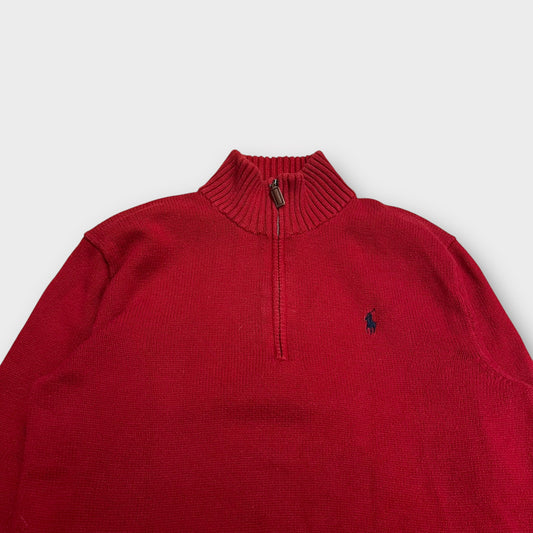 1/4 zip Ralph Lauren Rouge - S