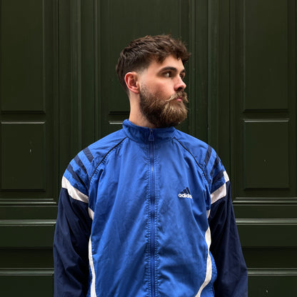 Veste Adidas vintage 90's bleu - M