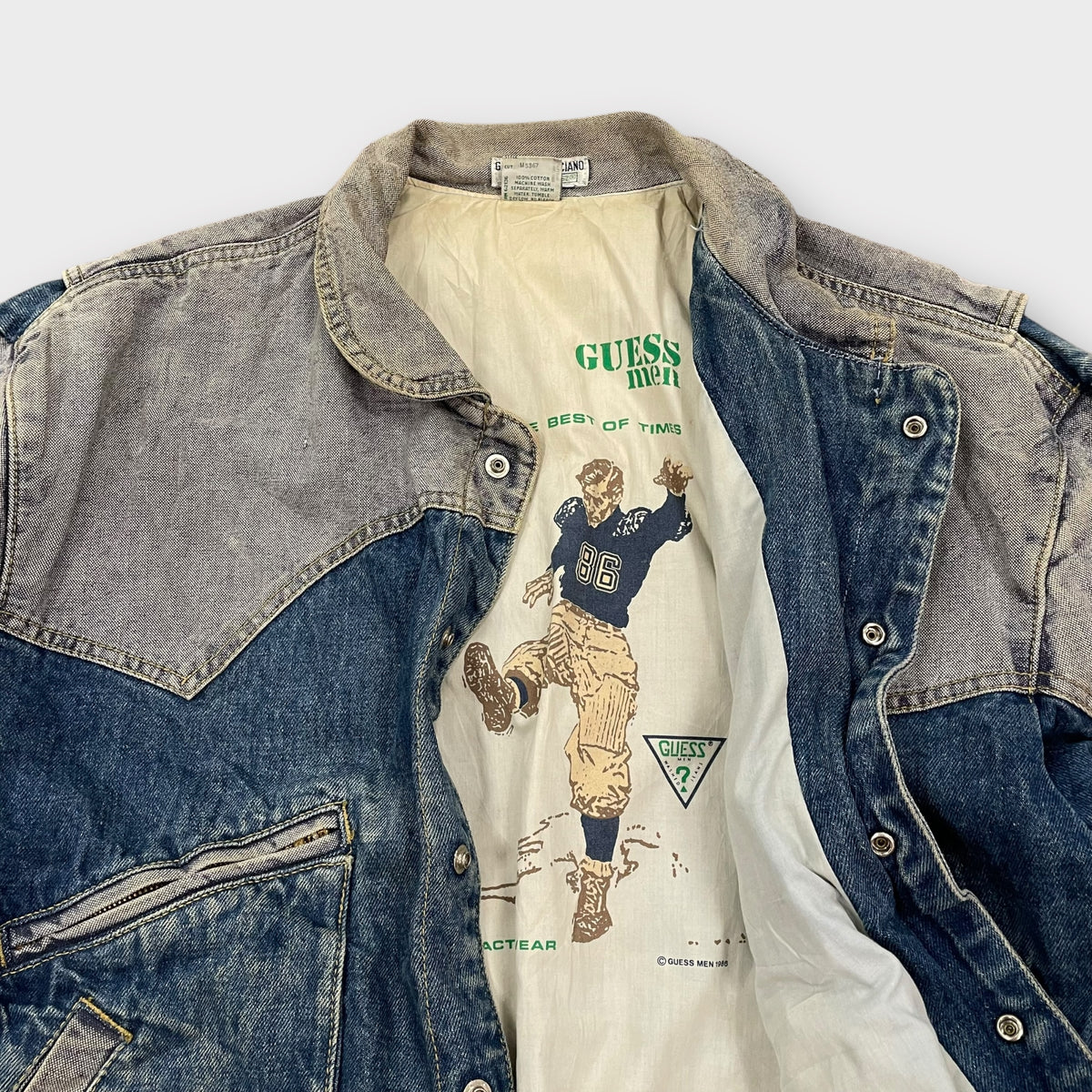 Veste en jeans Guess vintage de 1986 Made in USA - L