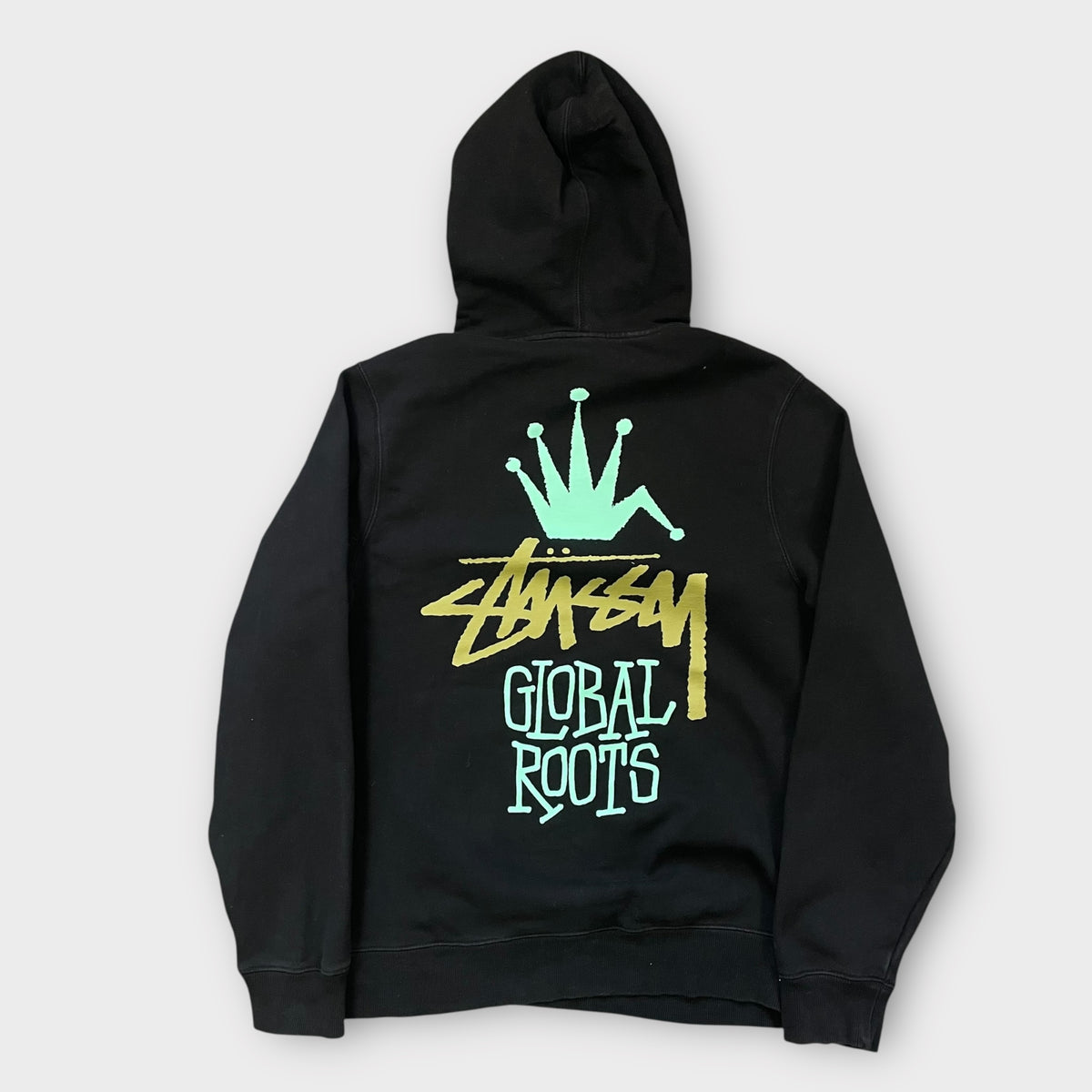 Hoodie Stussy noir Global Roots noir - M