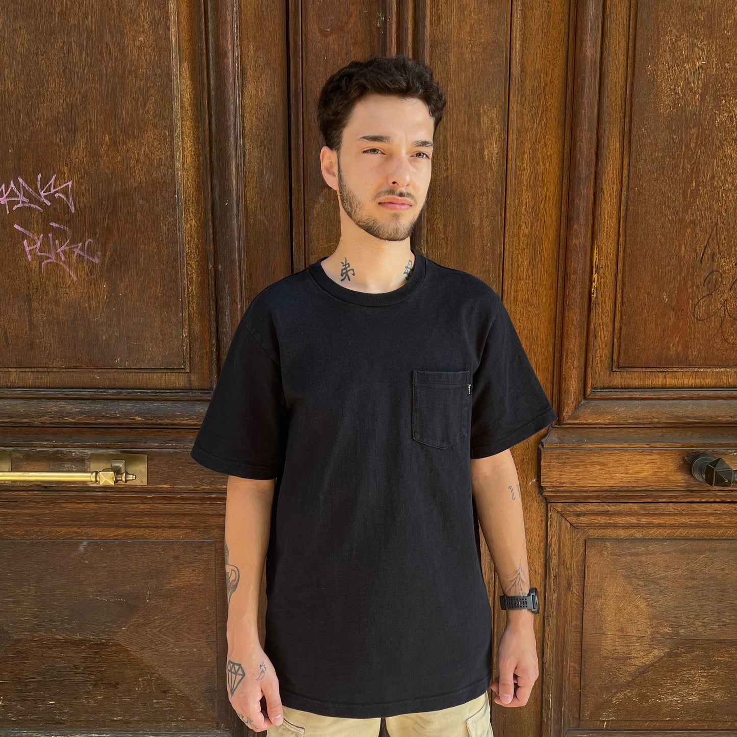 Supreme pocket tee noir - M