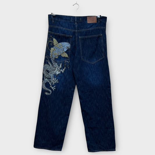Hip Hop Baggy jeans brodé - FR48