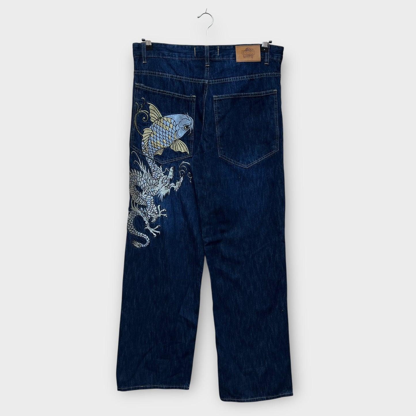 Hip Hop Baggy Jeans brodé - FR46