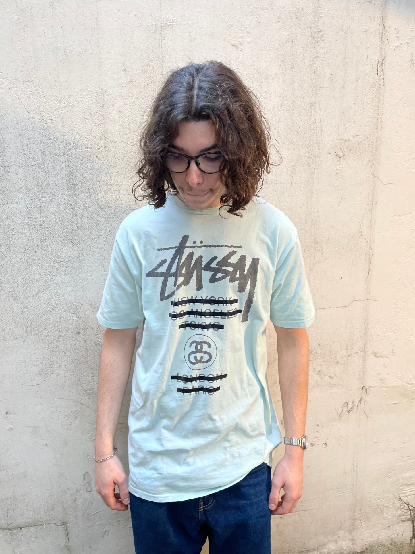 T-shirt Stussy Turquoise - XL