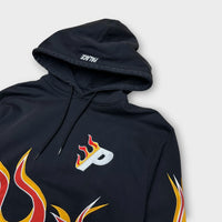 Hoodie Palace Noir / Orange / Rouge - L