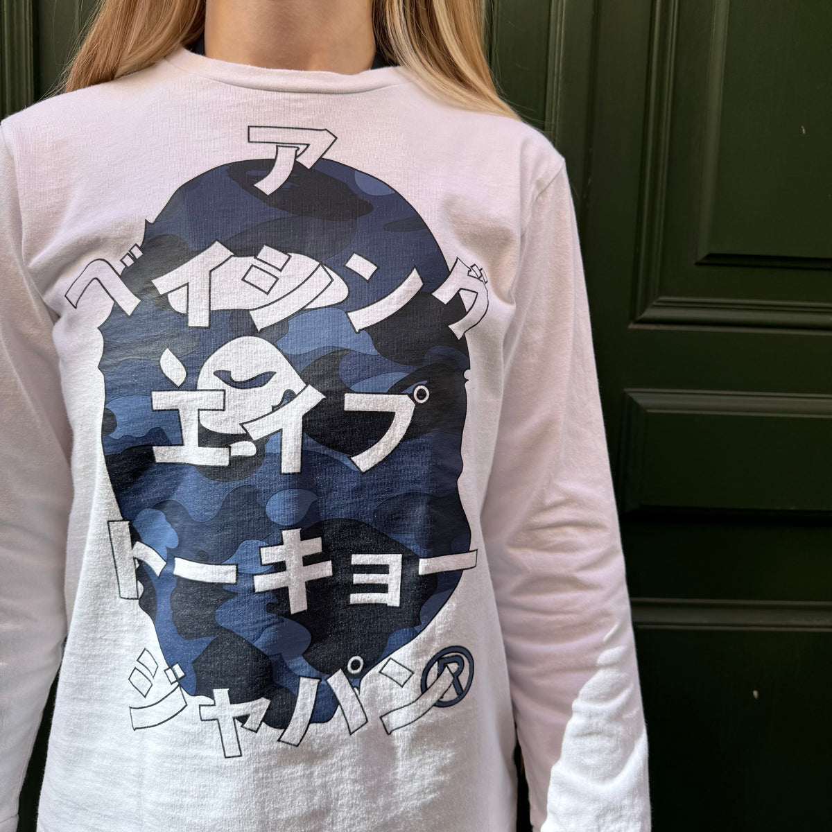 Longsleev blanc bape