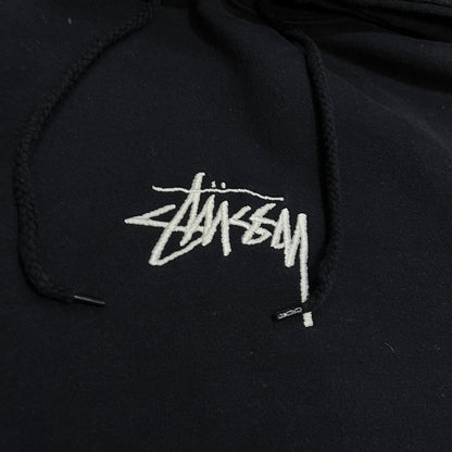 Hoodie Stussy Noir Spellout - M