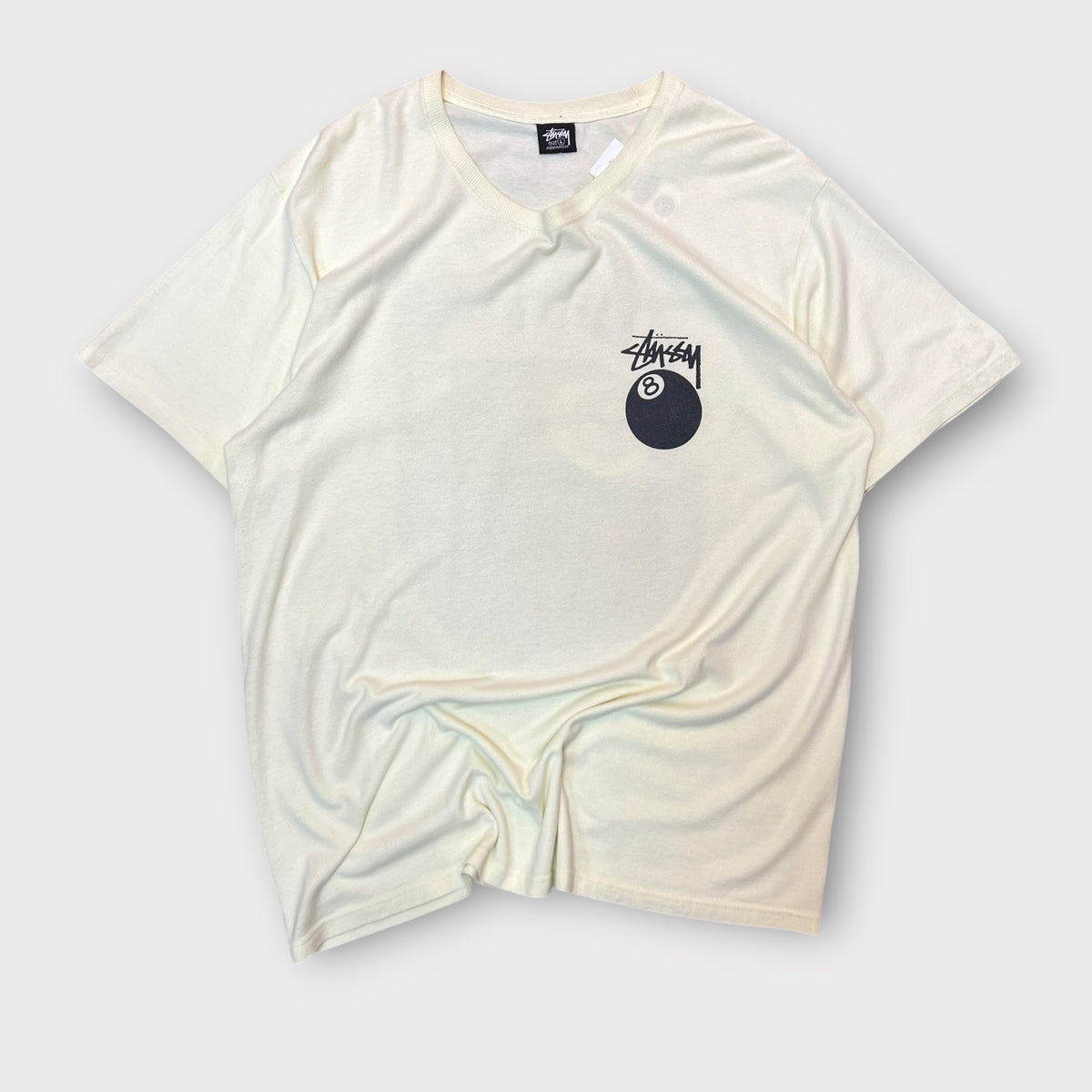 T-Shirt Stussy "8 Ball" Jaune - L