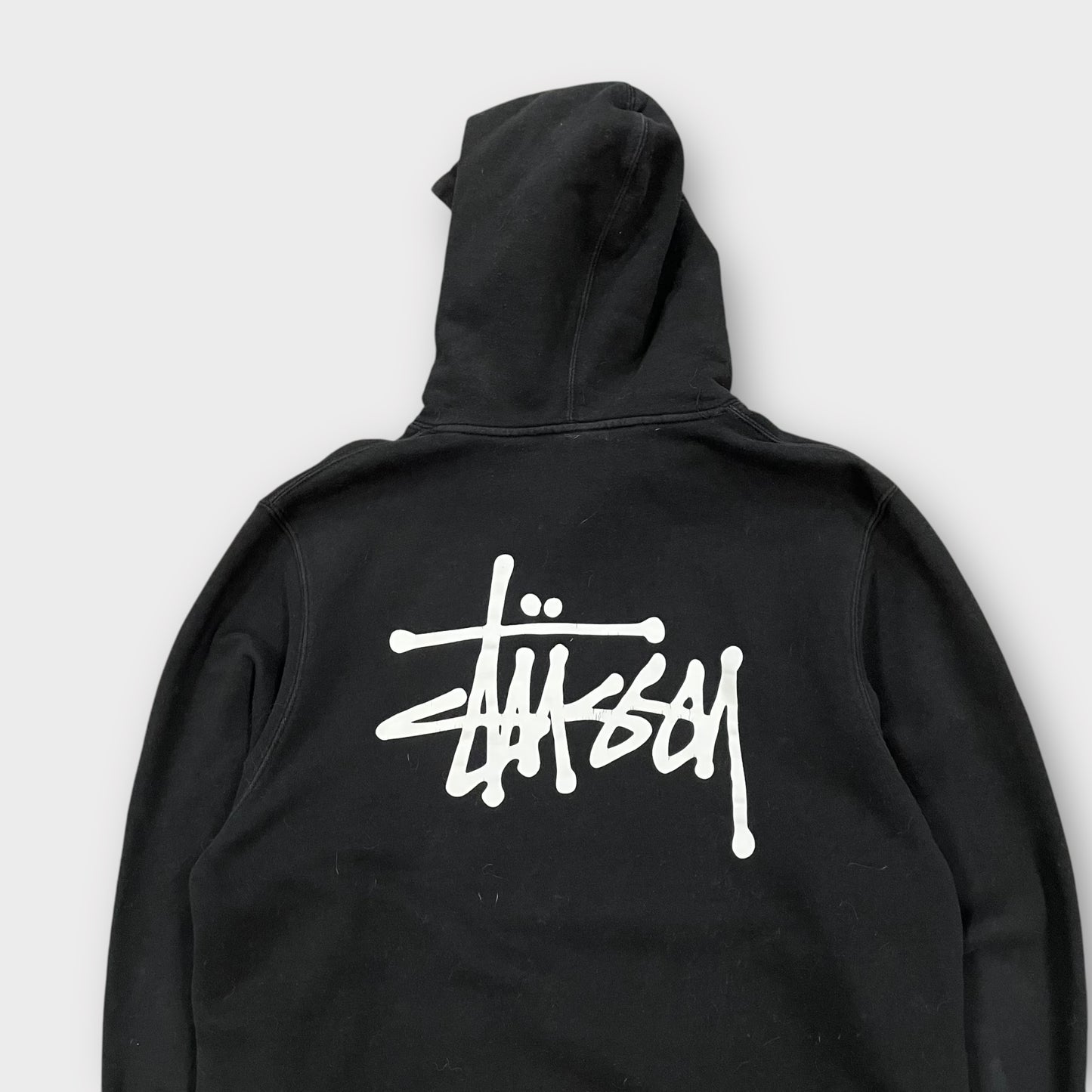 Hoodie Stussy noir classic logo - L