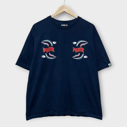T-shirt Bape Shark Ponr navy - L