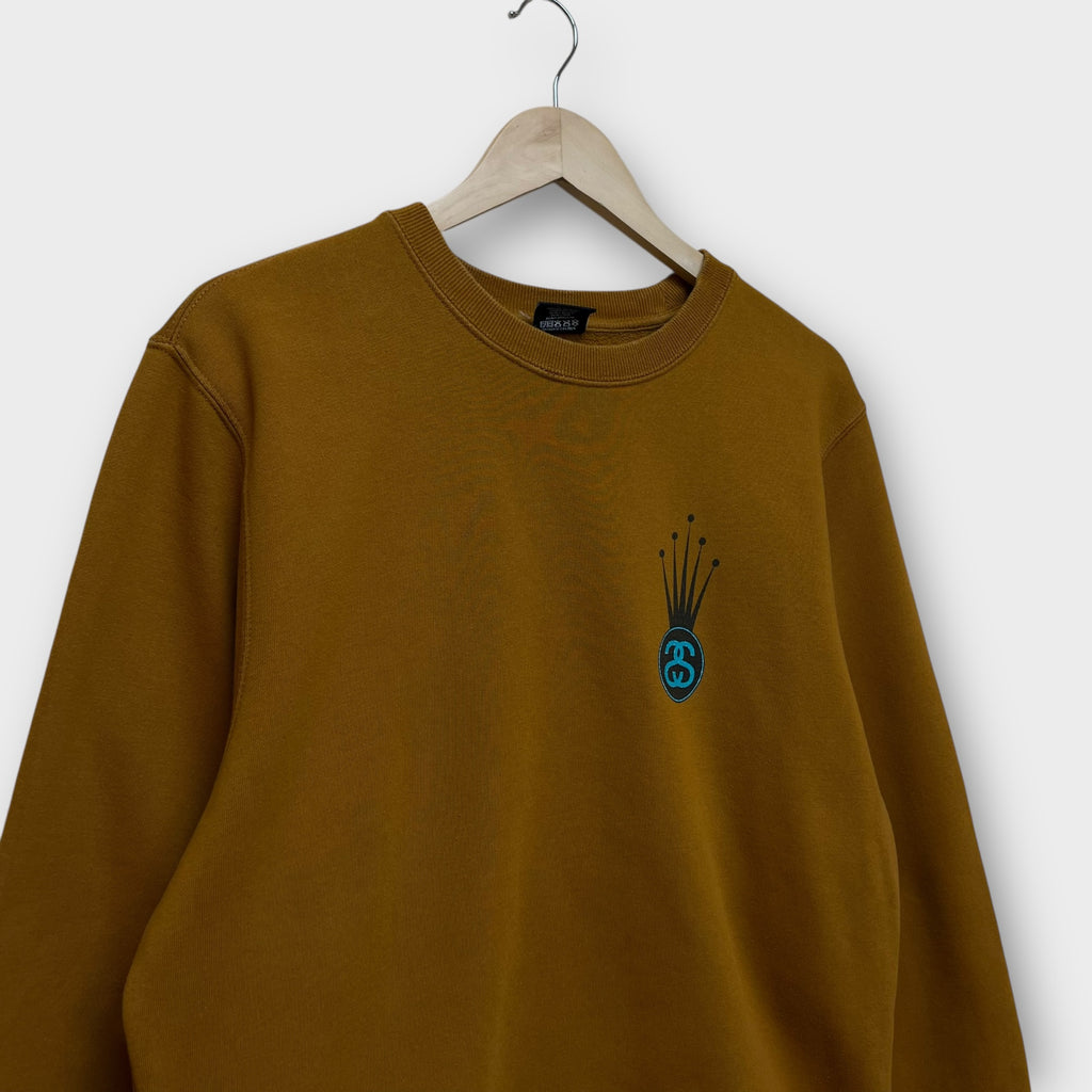 Sweat Stussy crown marron - M