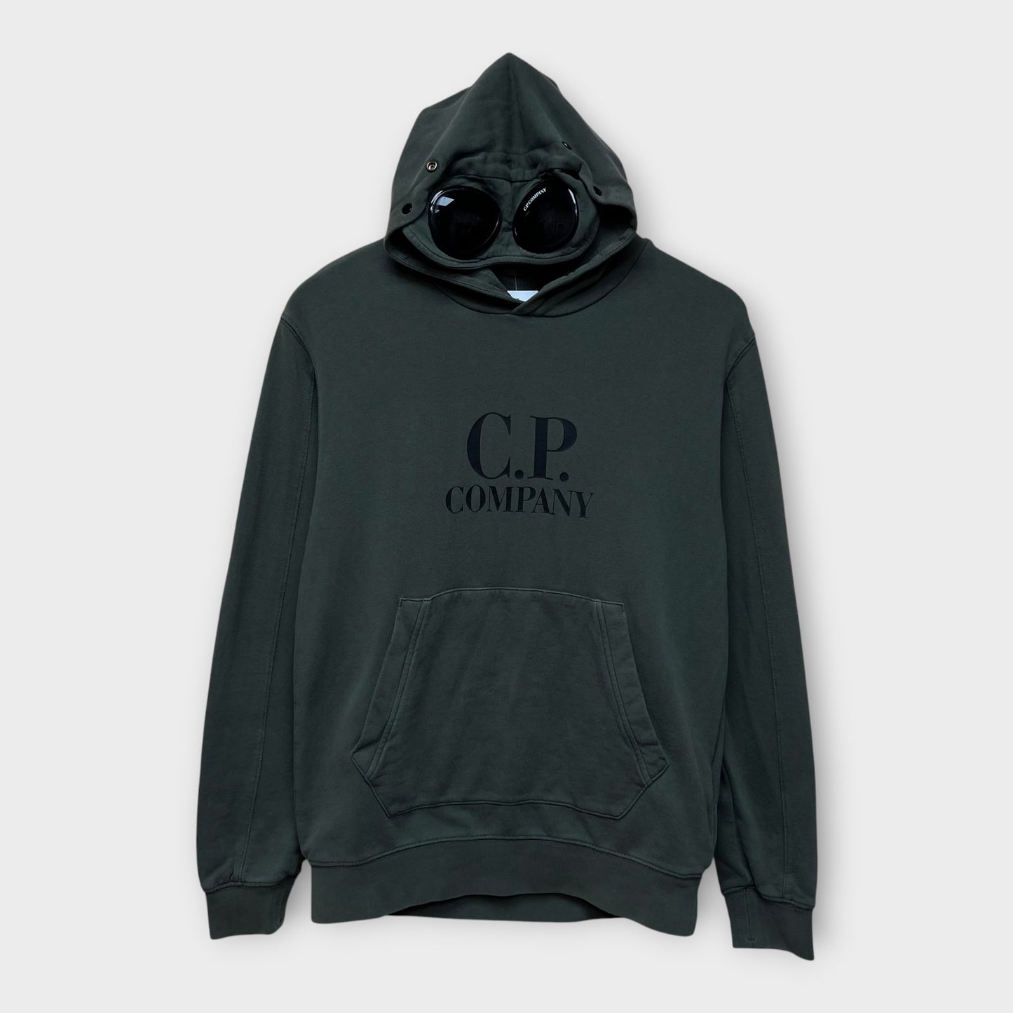 Hoodie CP Company goggle kaki - 14
