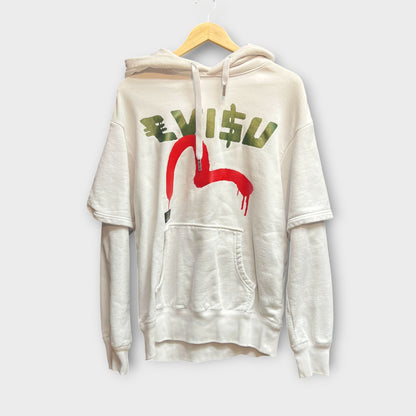Hoodie Evisu blanc - S