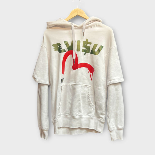 Hoodie Evisu blanc - S