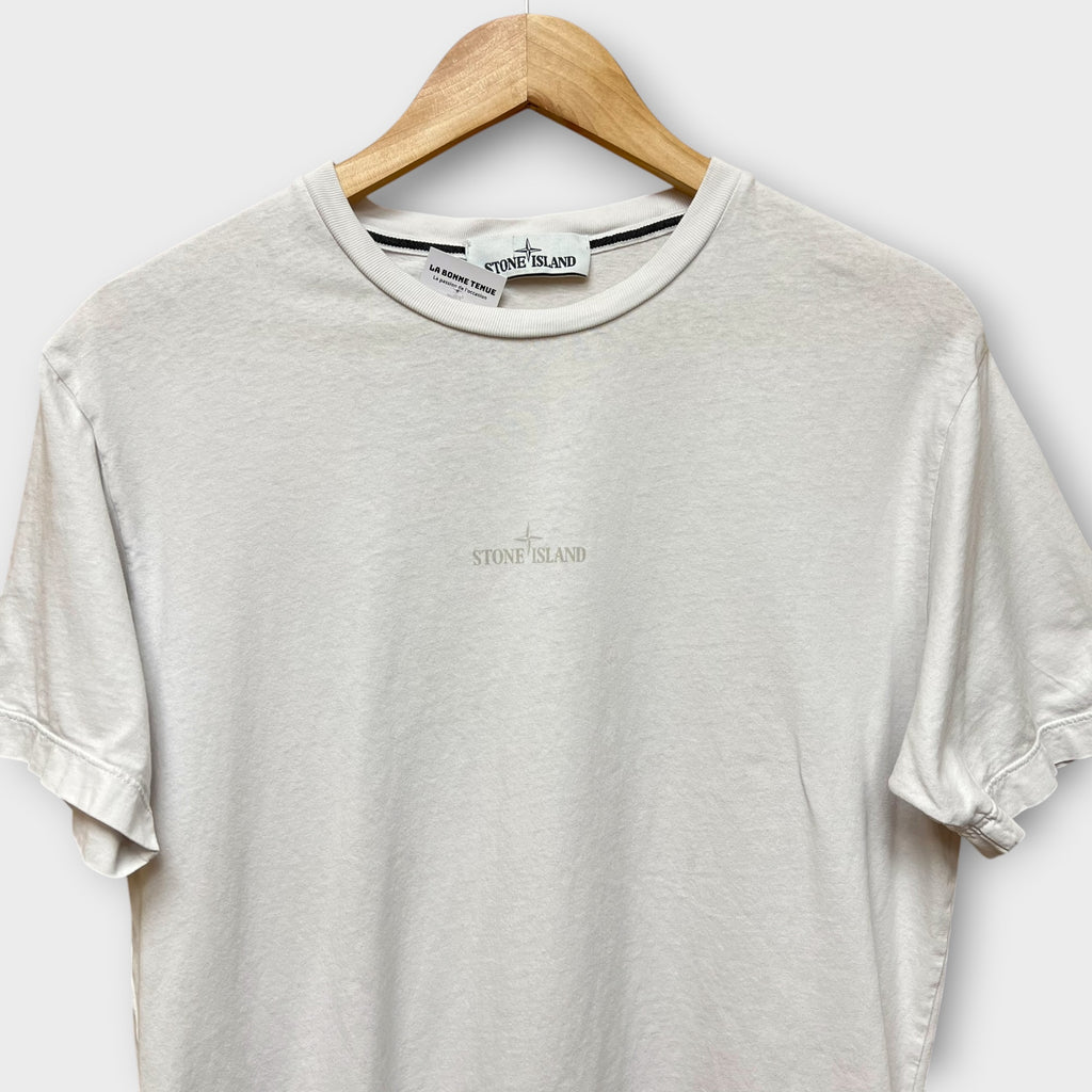 T-shirt Stone Island blanc (certilogo coupé) - M