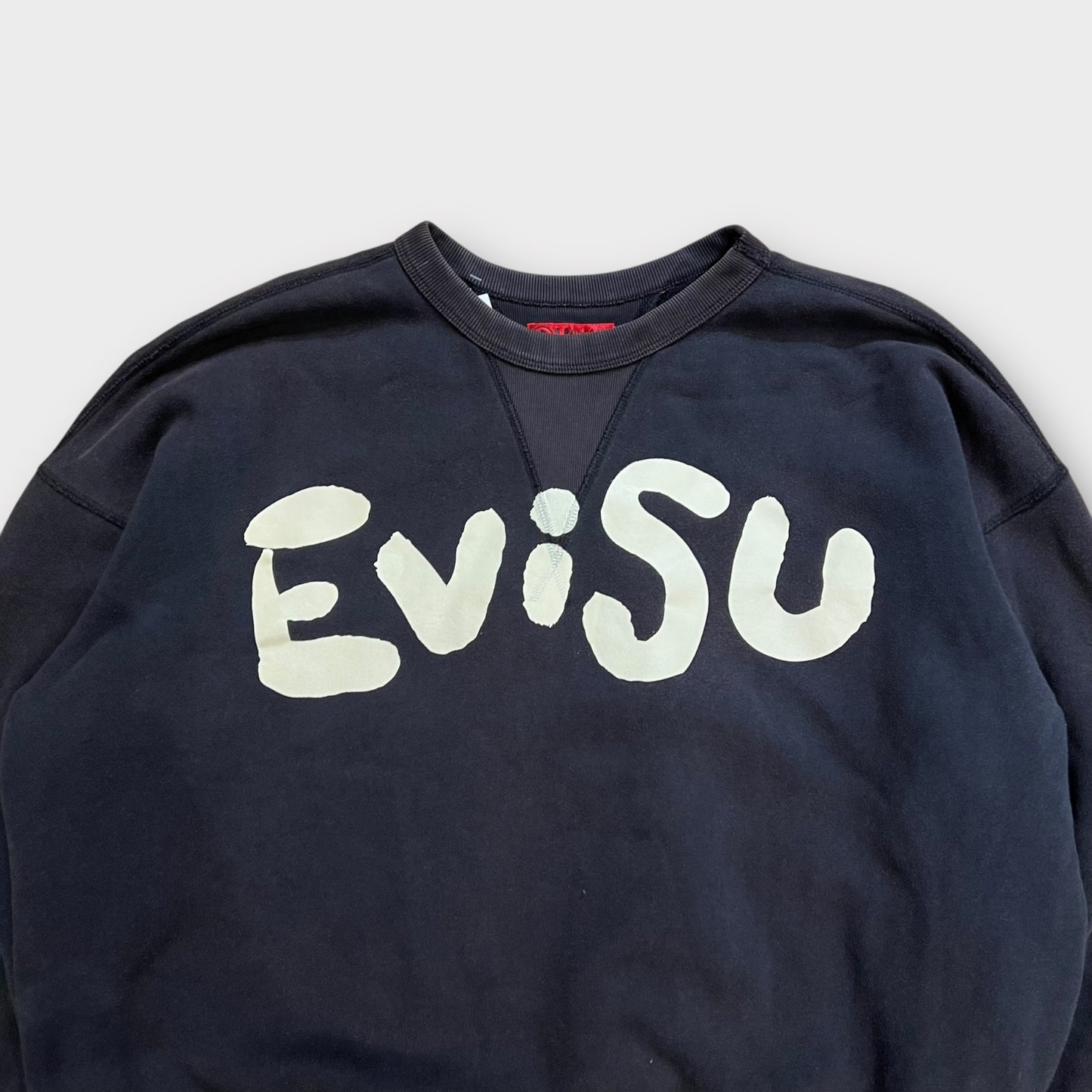 Sweat Evisu noir vintage - XL