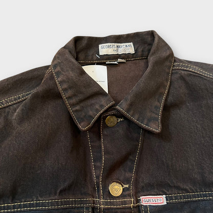 Veste en Jeans Guess Vintage 80's Made in USA marron - S