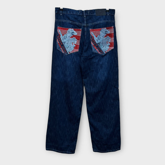 Hip Hop Baggy Jeans brodé - FR44