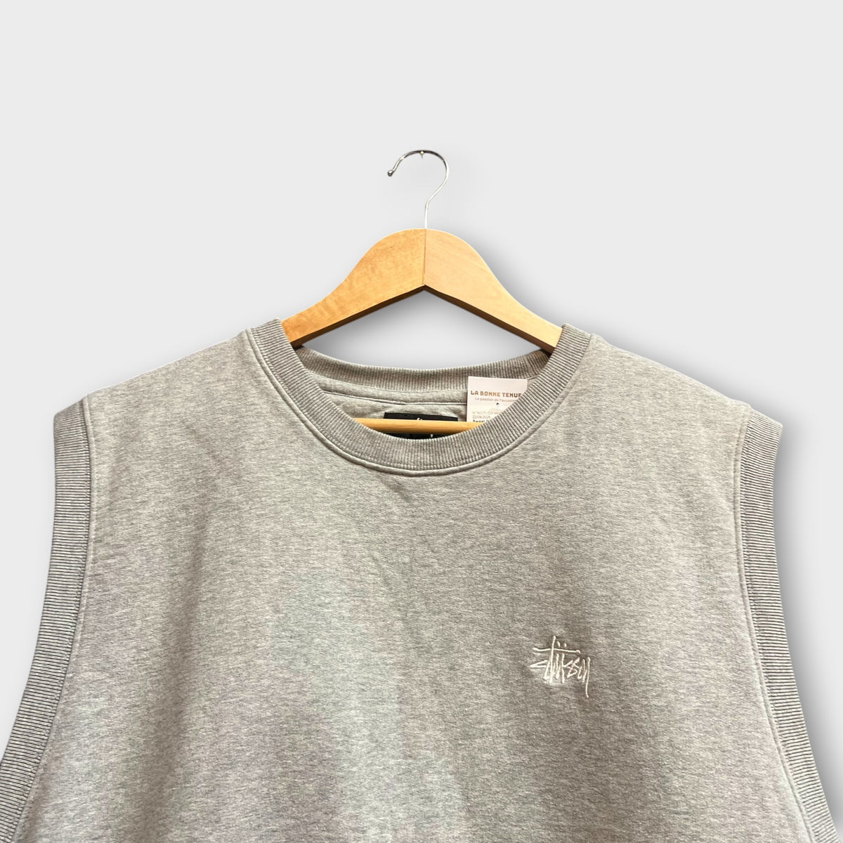 Sweat Stussy Sans Manche Gris - L