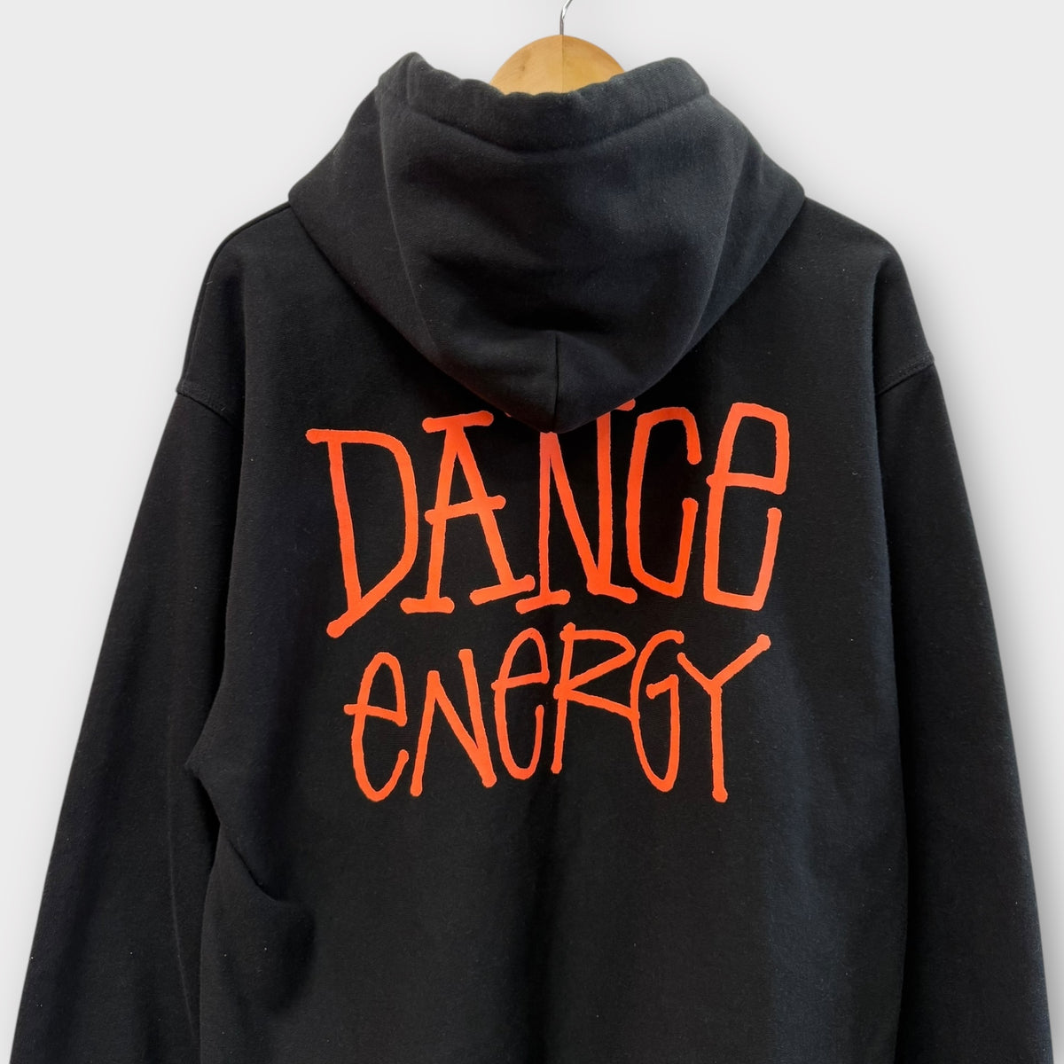 Hoodie Stussy noir/orange - L