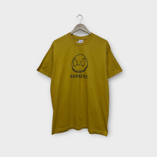 T-shirt Supreme Skeleton jaune - L