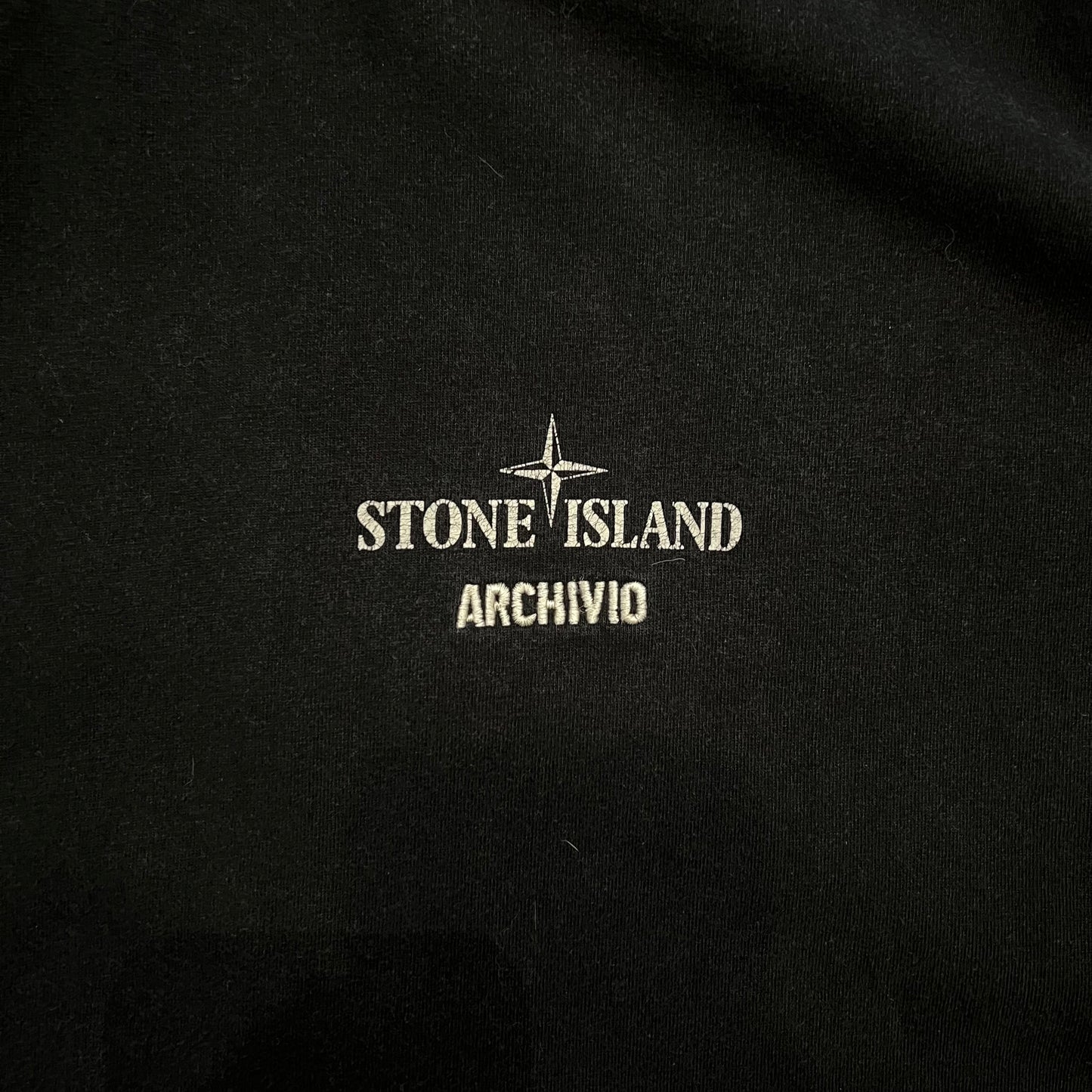 T-Shirt Noir Stone Island Archivio - L
