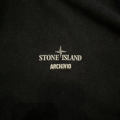 T-Shirt Noir Stone Island Archivio - L